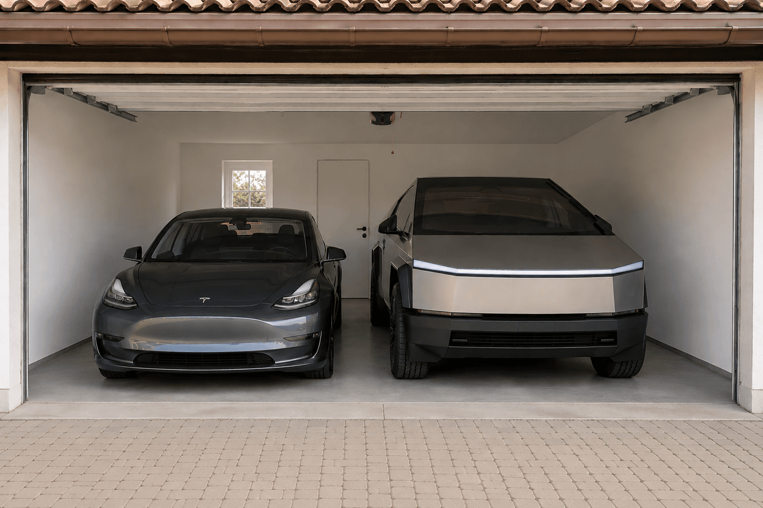 Tesla Cybertruck w garażu w Polsce
